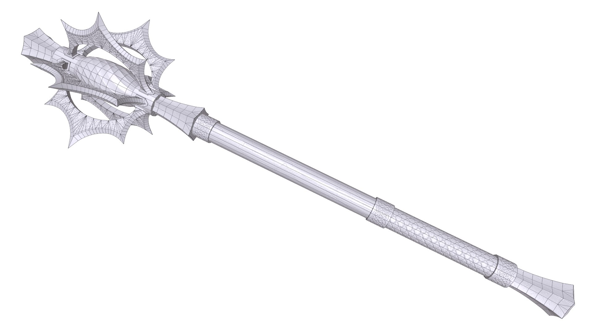 3d Medieval Mace Model Turbosquid 1756883