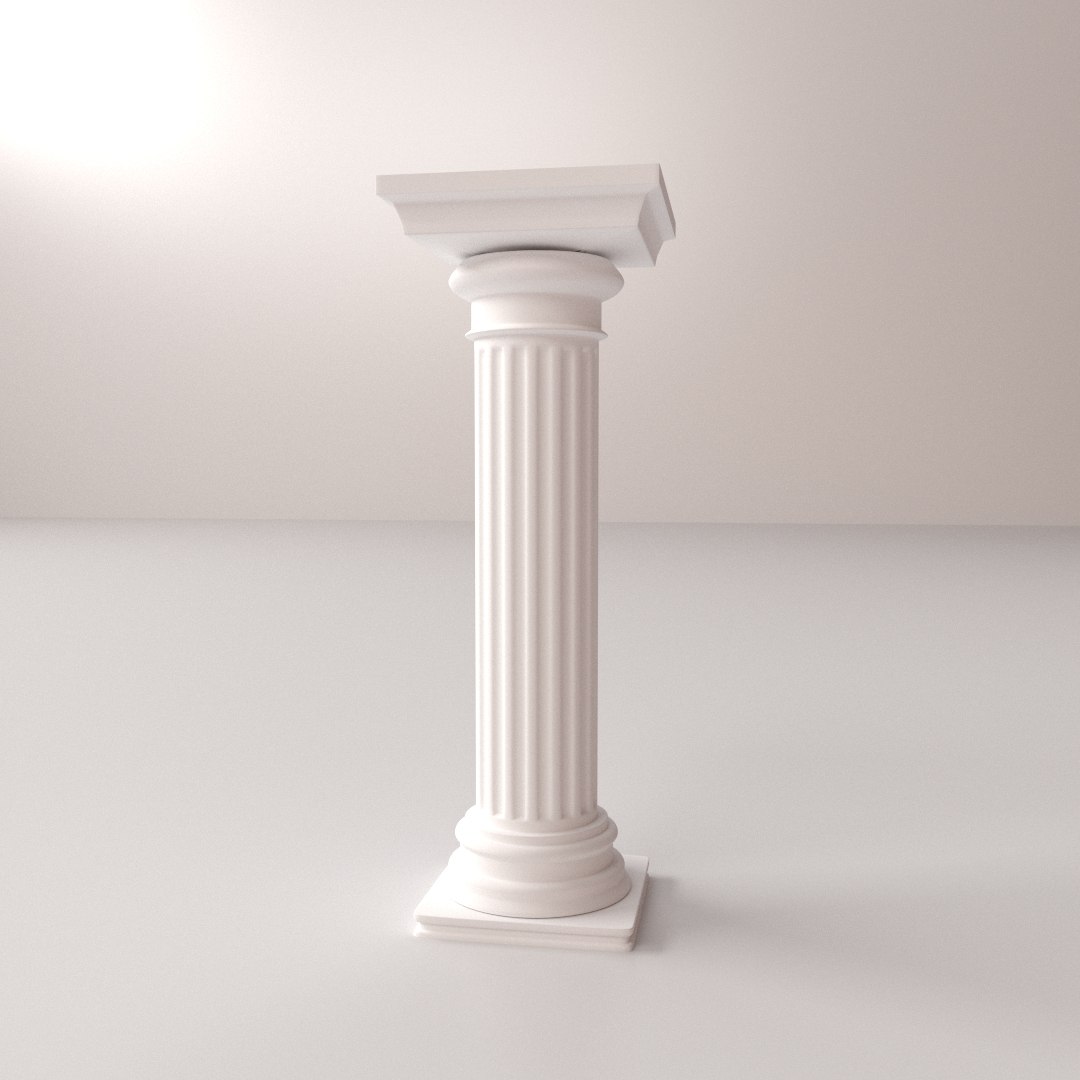Greek Column Doric 3d 3ds