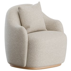 Barba Armchair by Fogia 3D model