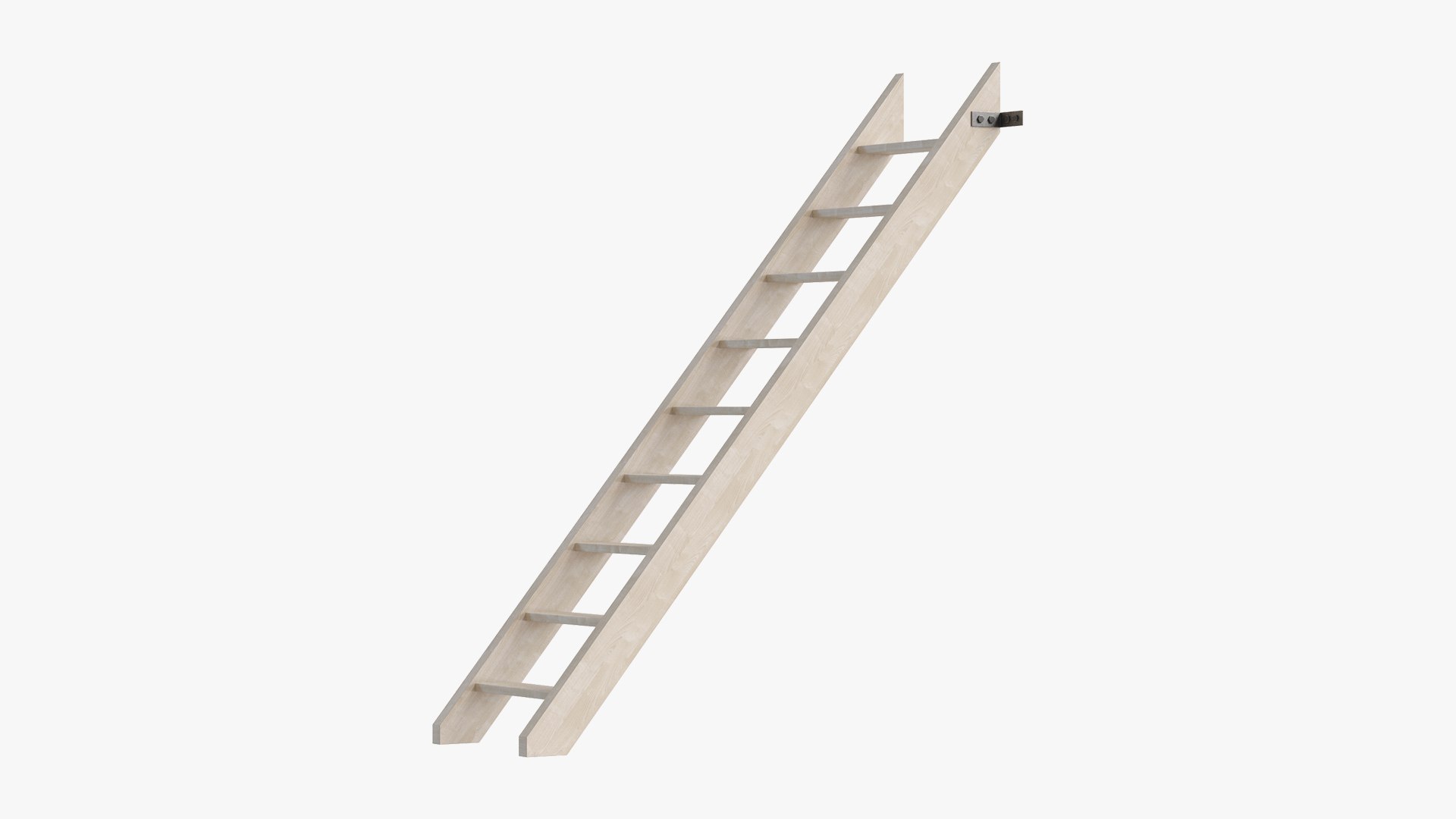 Ladder With Mounting 3D Model - TurboSquid 2290670