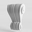 architectural element keystone 3D