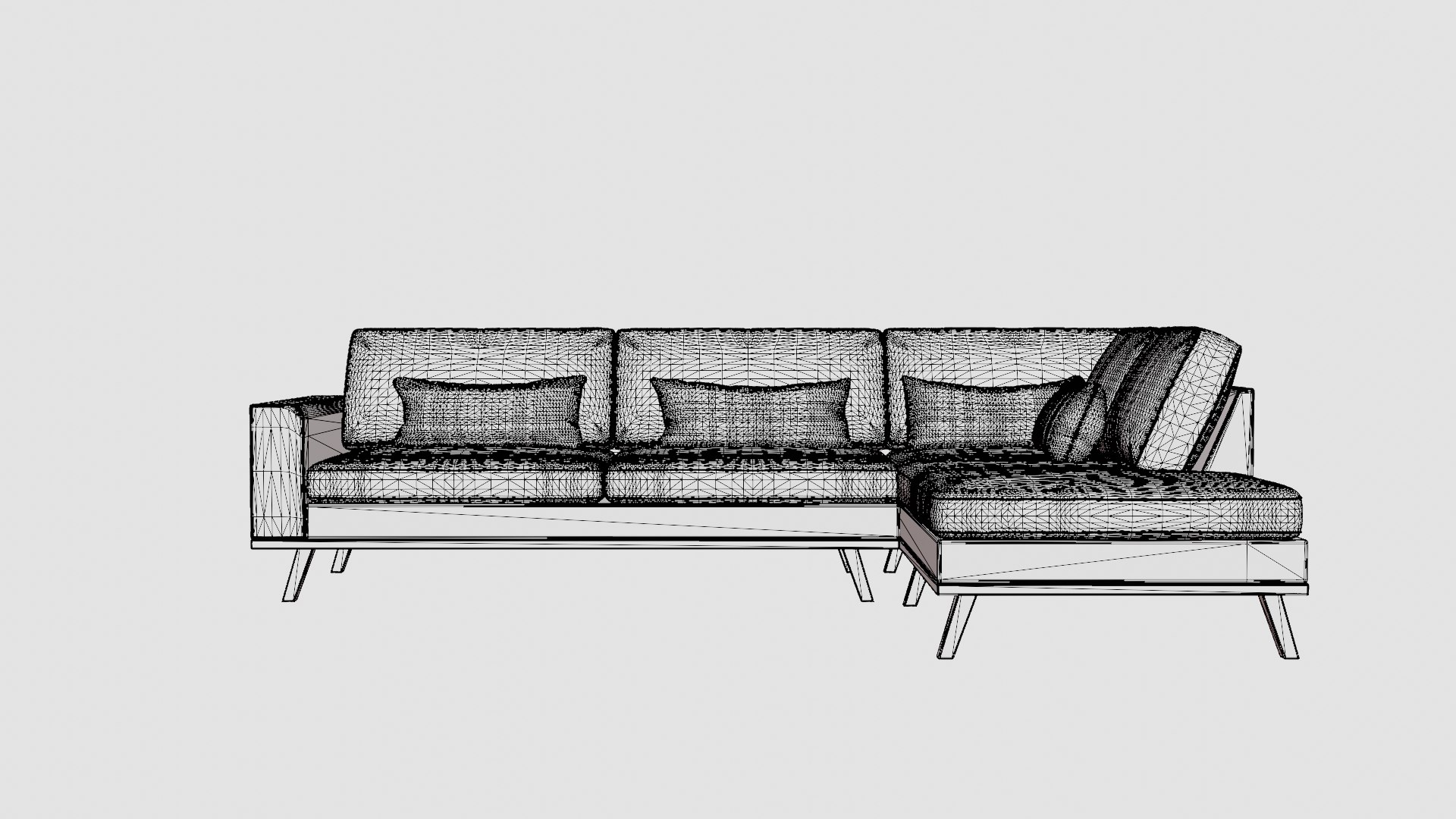 3D L Shaped Sofa Model TurboSquid 2293198