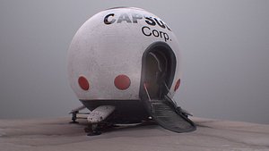 Capsule Corporation Spaceship renderable