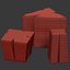 Set of coffee tables from stumps and slab