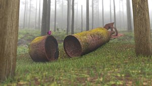 nuclear bomb abandoned 3D