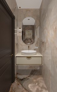 3D Luxury toilet model