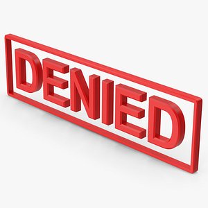 Denied 3D model