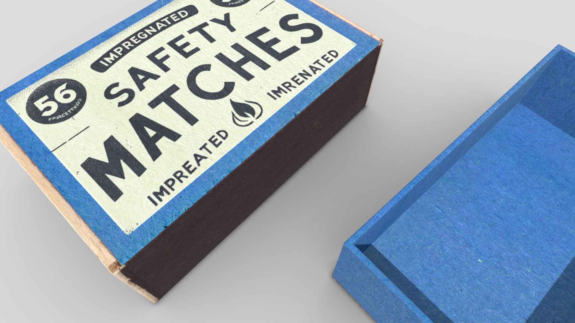 Match Box Open Empty Model - TurboSquid 2197561