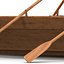 rowing boat modeled 3d model