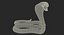 dark skin cobra rigged 3D model