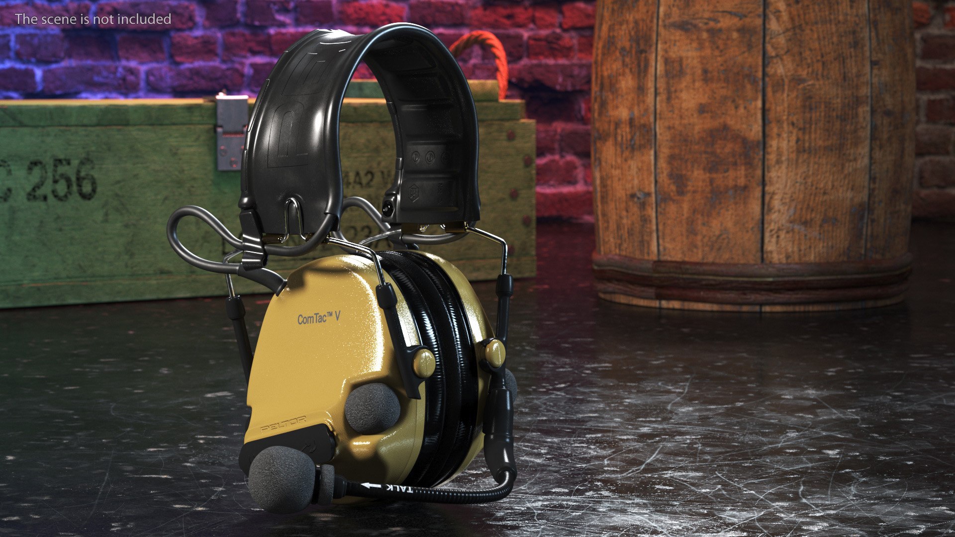 3D Folded Comtak Tactical Headset - TurboSquid 2007302