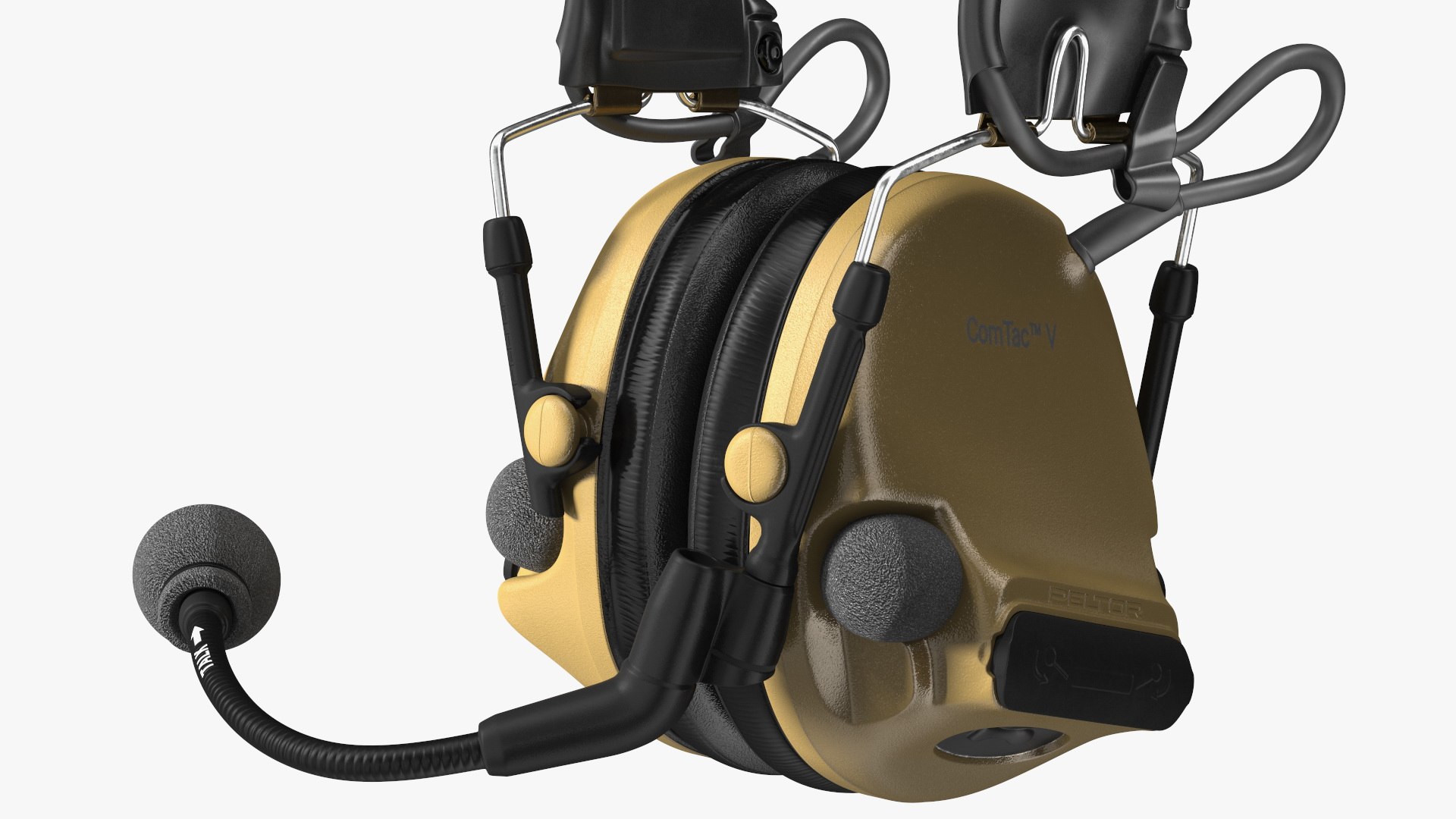 3D Folded Comtak Tactical Headset - TurboSquid 2007302