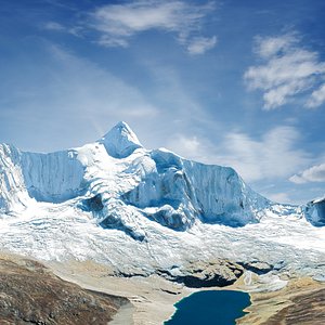 3D andes mountain landscape