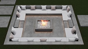 3D Garden patio