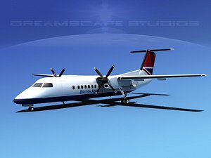 3d model dhc-8 q300