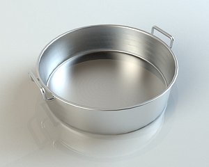 3D model Small Oval Aluminum Baking Pans VR / AR / low-poly