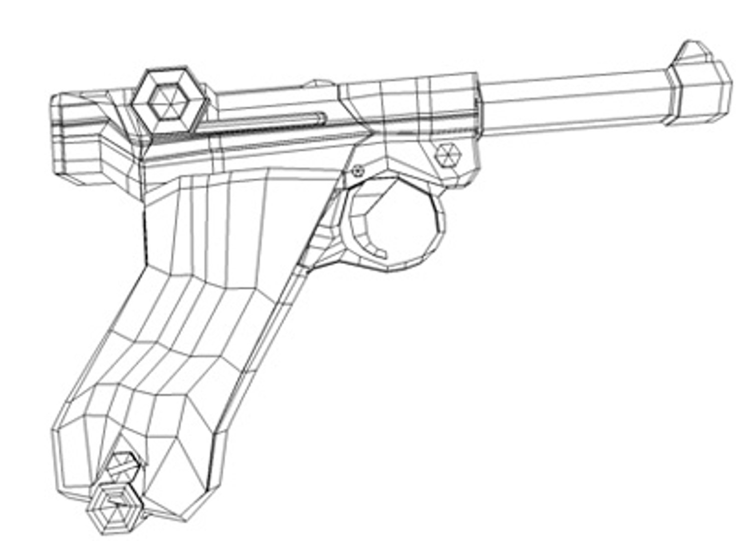 3d Luger P08 Model