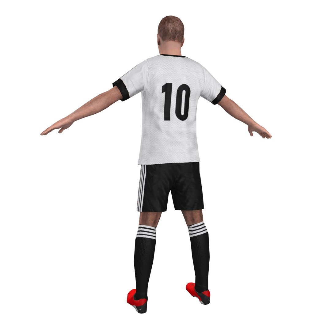 Ready Soccer Player 3d Model