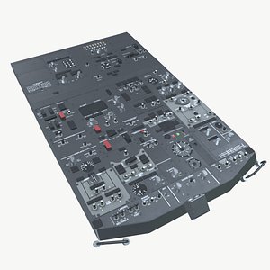 Airplane Cockpit Top Panel