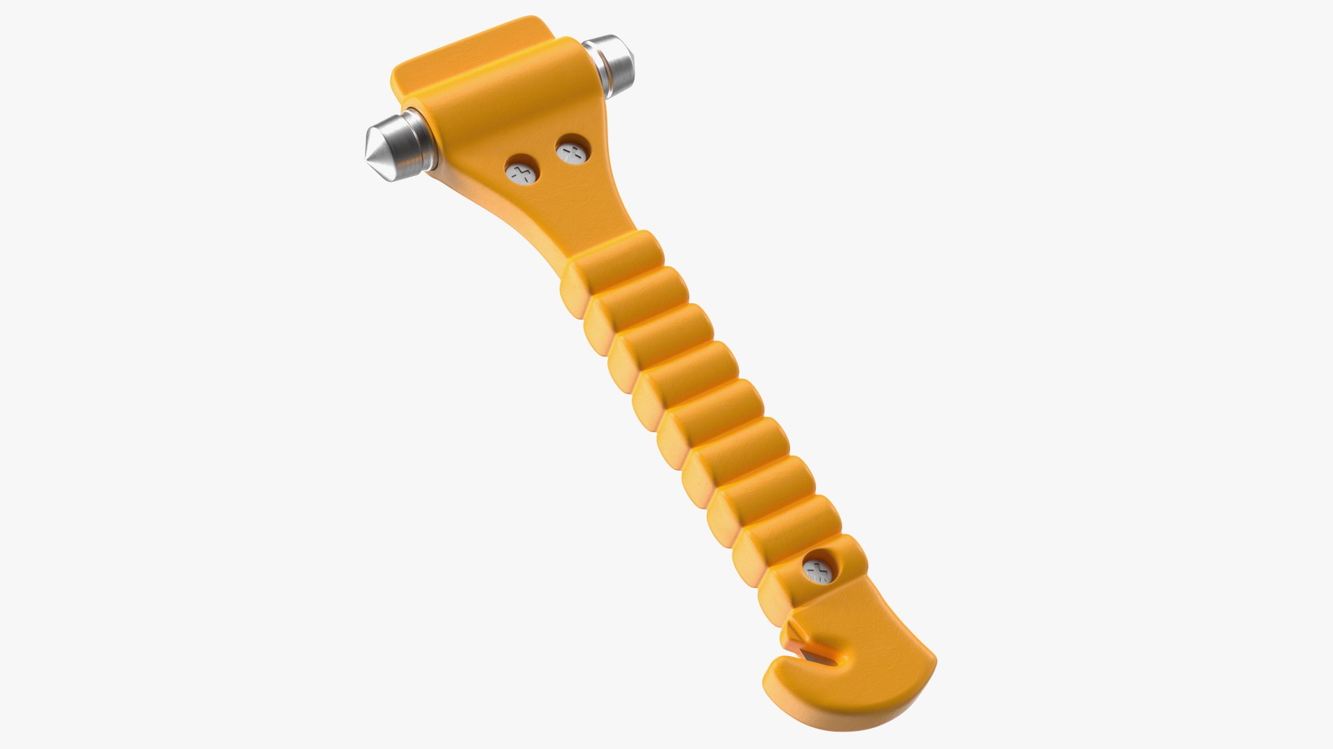 Glass Breaker Hammer with Seatbelt Cutter 3D model preview