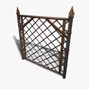 3d low-poly chain-link model