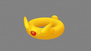 Cartoon yellow swimming circle - Life buoy model
