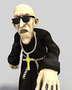 3d character dubrovsky monk model