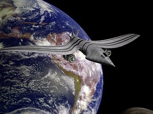 spaceship spacecraft fighter 3d model