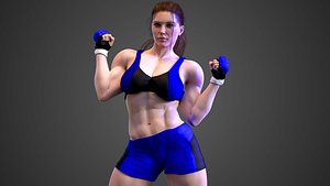 Female Caucasian BOX - MMA Fighter model