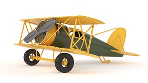 3D Vintage Airplane