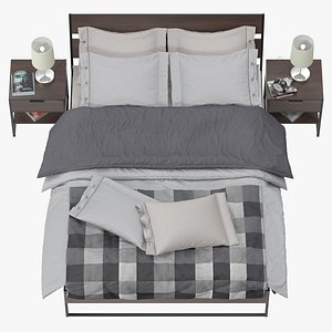 3D model ikea trysil bed