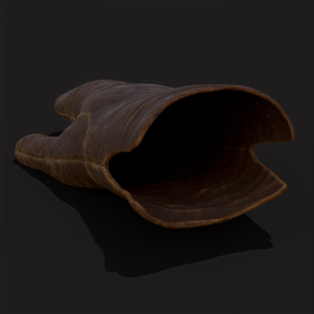 3D Old Worn Leather Mitten - TurboSquid 1926640