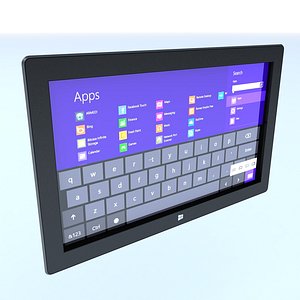 3d model surface tablet
