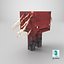 Minecraft Strider Rigged 3D-Modell, spielfertig in 4K PBR