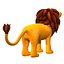 Lion de dessin animé modèle 3D