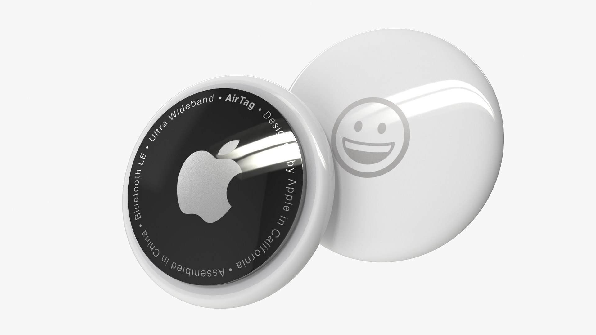 Apple AirTag Emoji Smile 3D Model TurboSquid 1745895