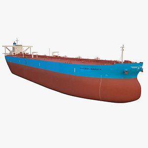 oil tanker ship 300000dwt 3d model