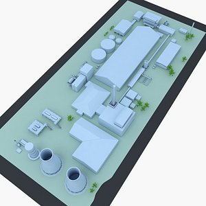 generic layout factory industrial 3D