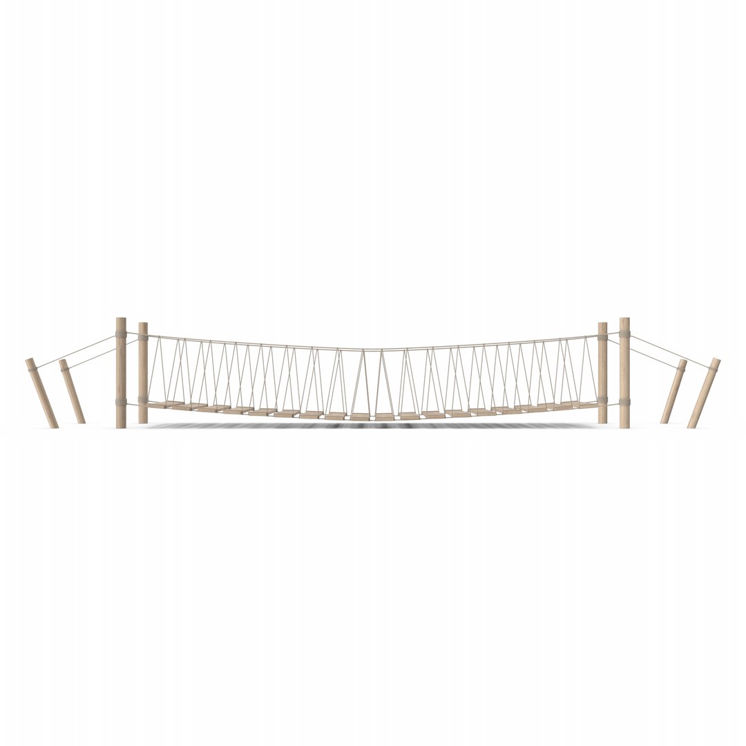 Rope Bridge 3D Model - TurboSquid 2203910