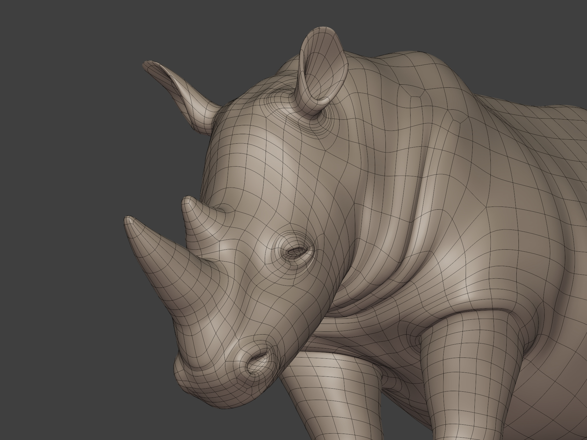 3D Rhinoceros Statue Base Mesh TurboSquid 1756910