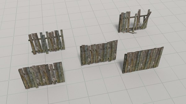 Free wooden fence old wood 3D model - TurboSquid 1317167