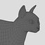 3d model cat orange tabby fur