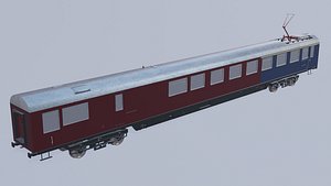 German historical dining car 3D model