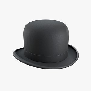 3D Bowler hat