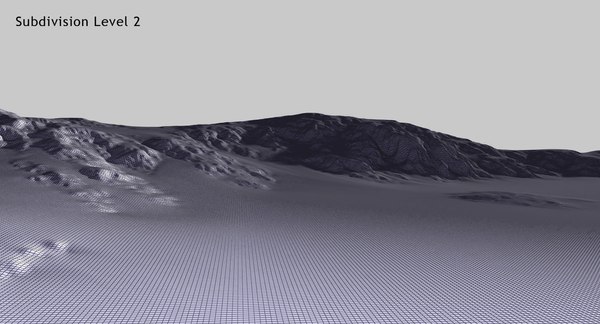 3D desert mountain range model - TurboSquid 1239398