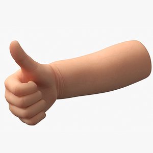 Caucasian Baby Hand Thumbs Up Gesture