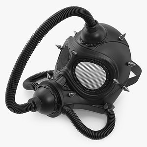 3D Cyberpunk Gas Mask