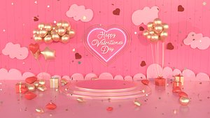 Valentines day 3D model
