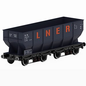 3D LNER wagon model