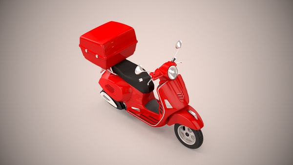 3D pizza delivery scooter - TurboSquid 1567508